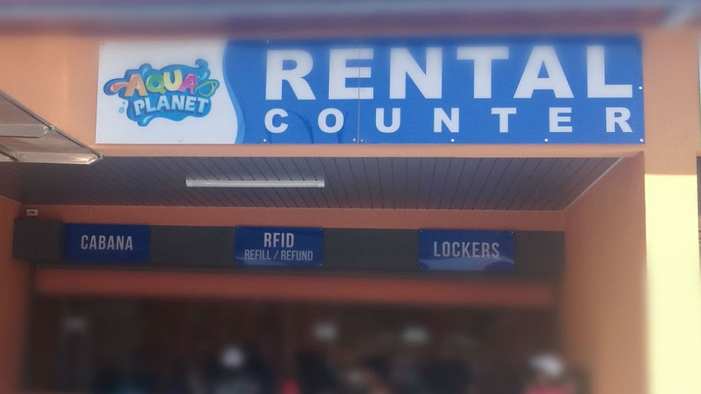 Aqua Planet Rental Counter