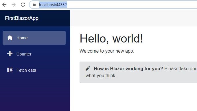 Working with Blazor Index.Razor