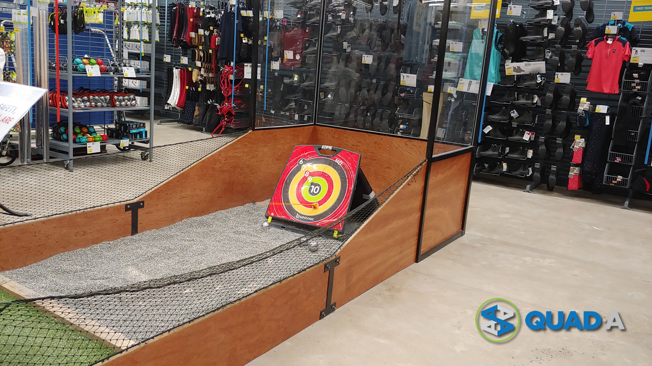 Decathlon Archery range for trying out archery equipments