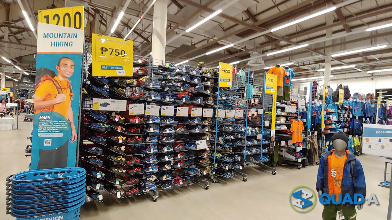 Decathlon hiking section