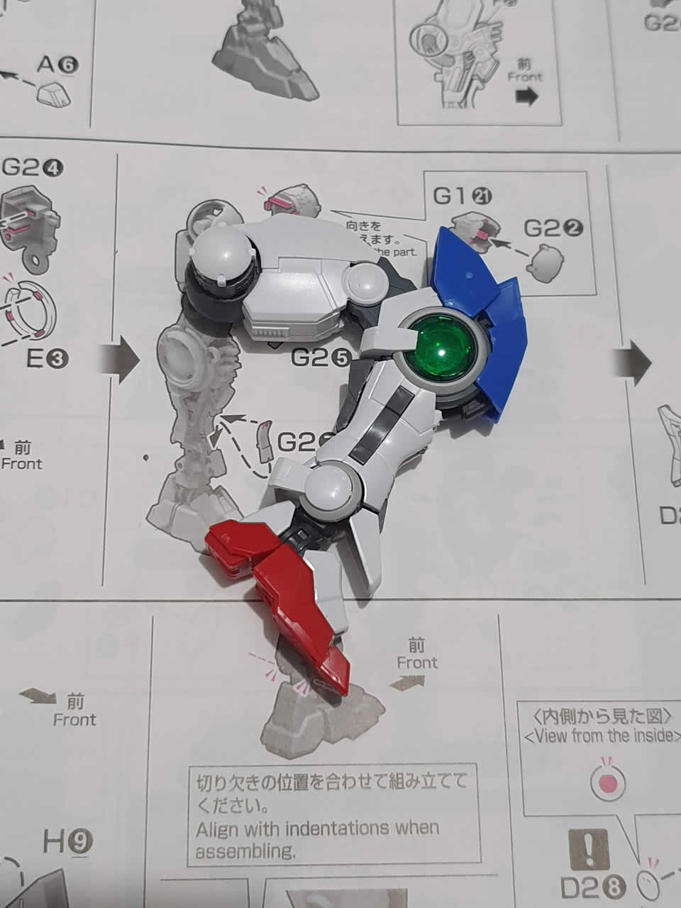  Exia Repair RG Leg Bend