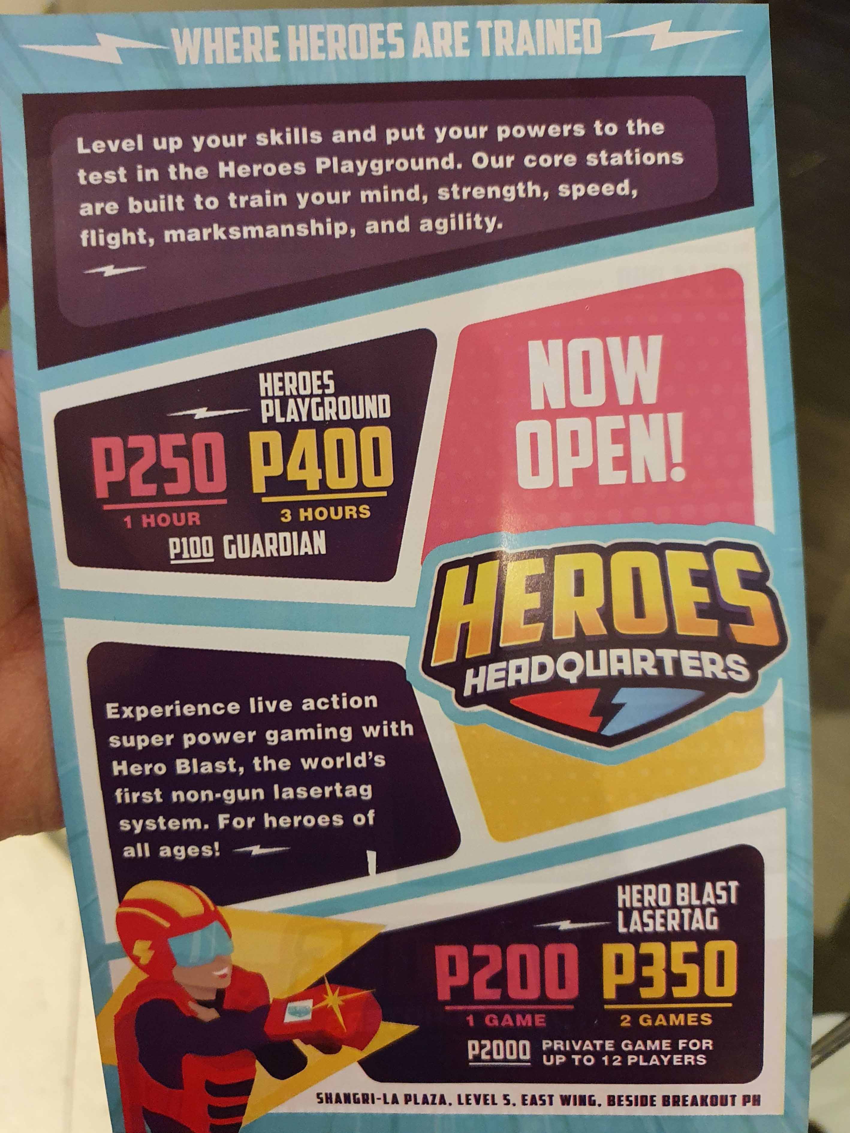 Heroes Headquarters rates - Updated 2022