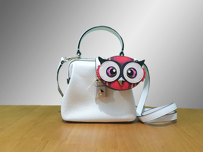Kate Spade The Remedy bag with 3D Plaid Owl Coin Purse